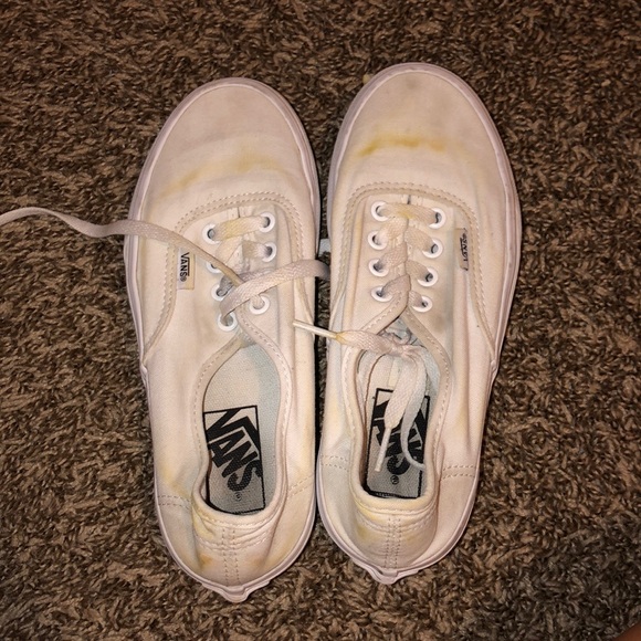 white dirty vans